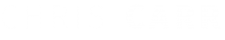 Chris Carr Logo (White, Transparent Background)